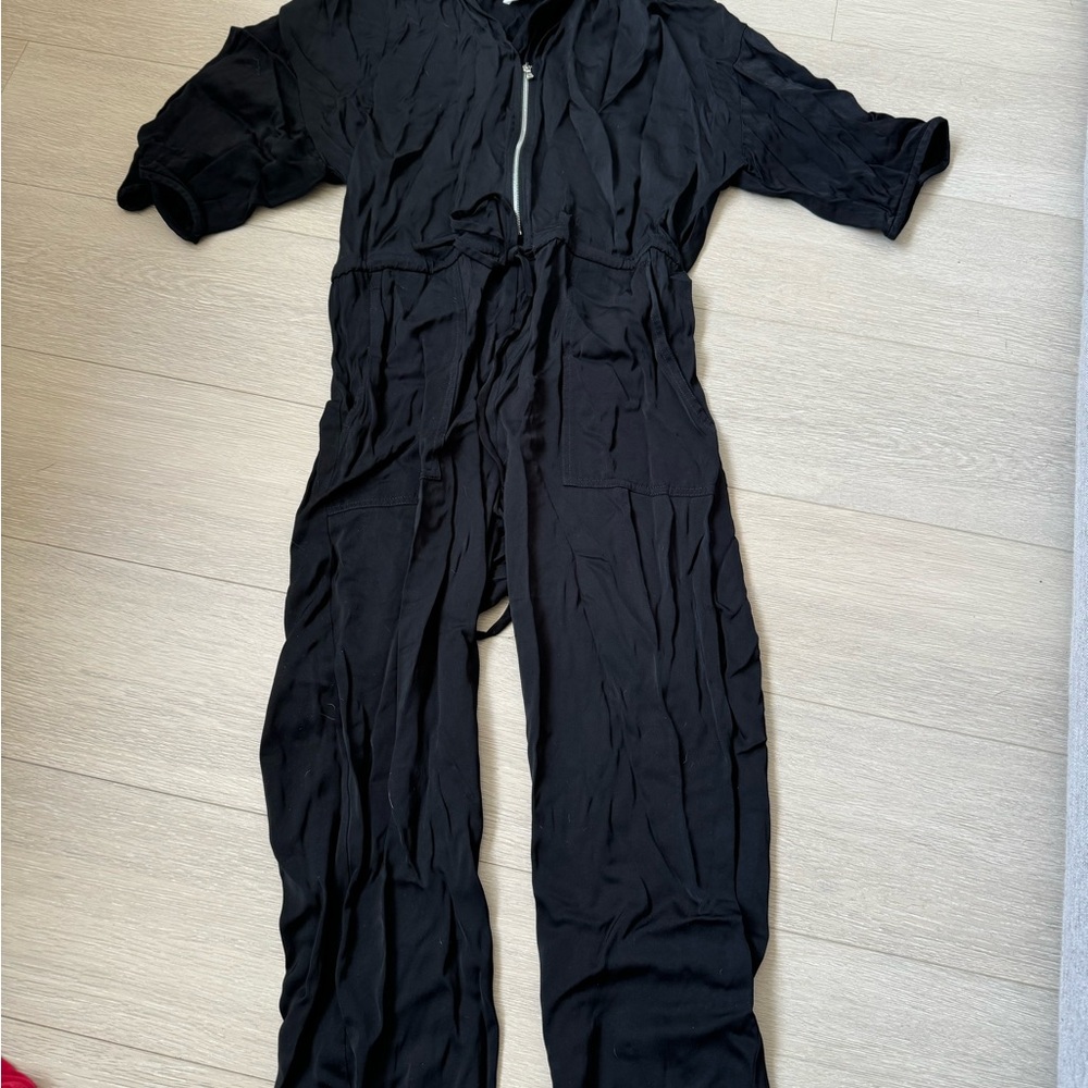 Black Jumpsuit with Zipper